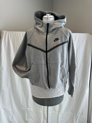 Women's Nike Grey W/ Black trim Full Zip Hoodie Jacket RN#56323 CA