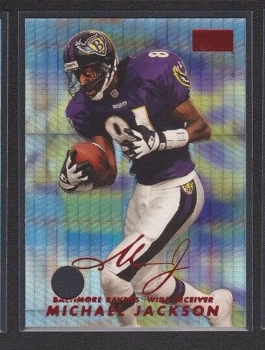 1998 SKYBOX PREMIUM STAR RUBIES SALESMAN SAMPLE PROMO #86 MICHAEL JACKSON RAVENS