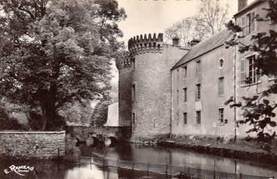 MILLY le château de la bonde les tourelles écrite 1950