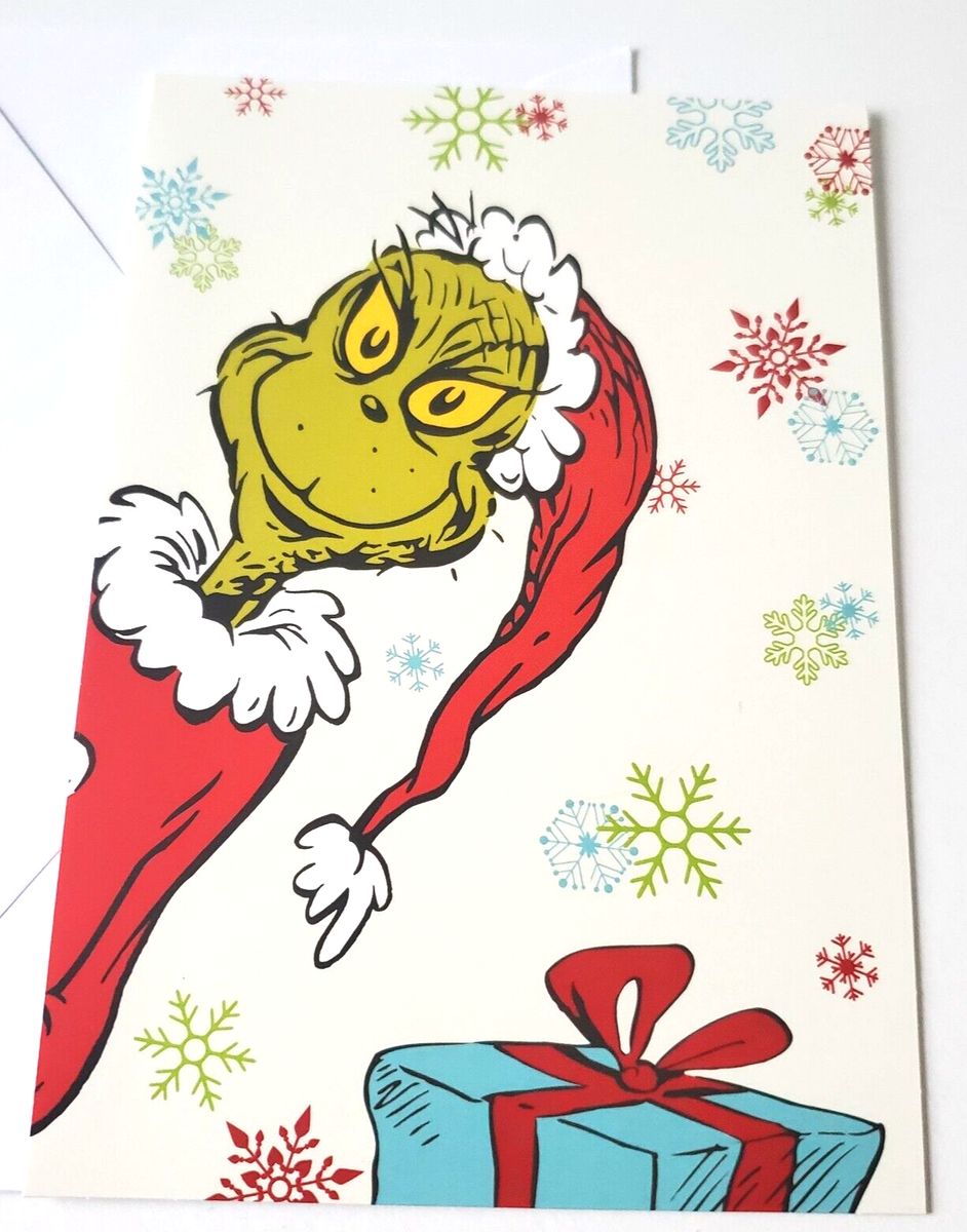 Hallmark Grinch Cartes De Noël En Boîte Merry Grinchmas Paper Craft (8 Cartes Pop-up Et Enveloppes
