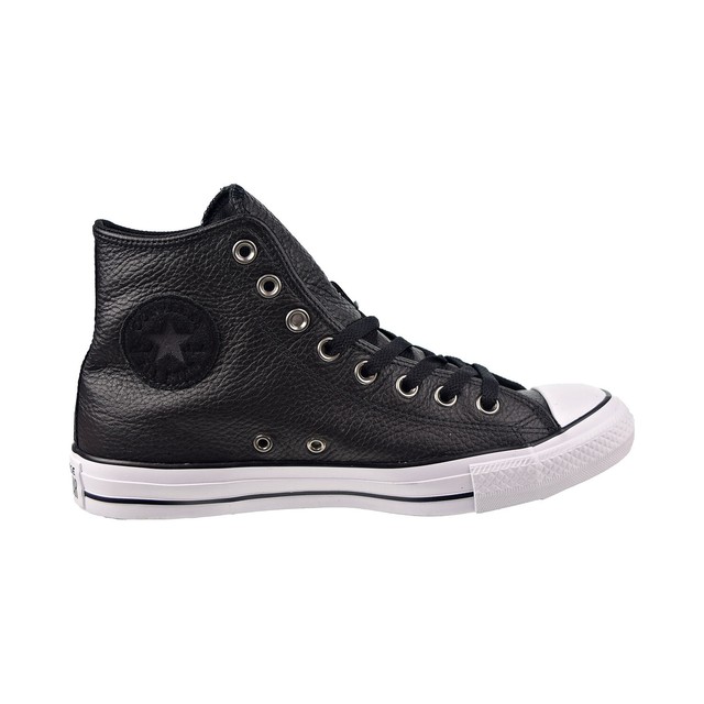 converse all star lift hi black white