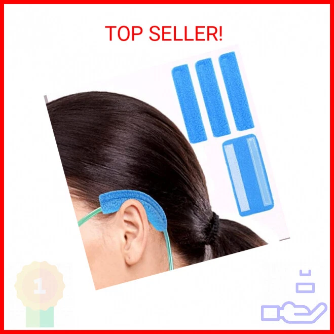 4 Pack Nasal Cannula Ear Cushions Oxygen Cannula Face Soft Cover for Oxygen User