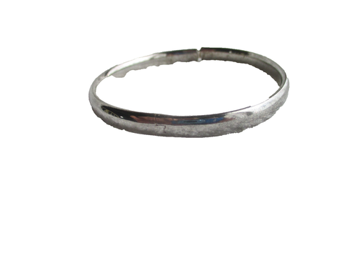Vintage 925 Sterling Silver Bangle Bracelet 1/4" Wide Made in Italy