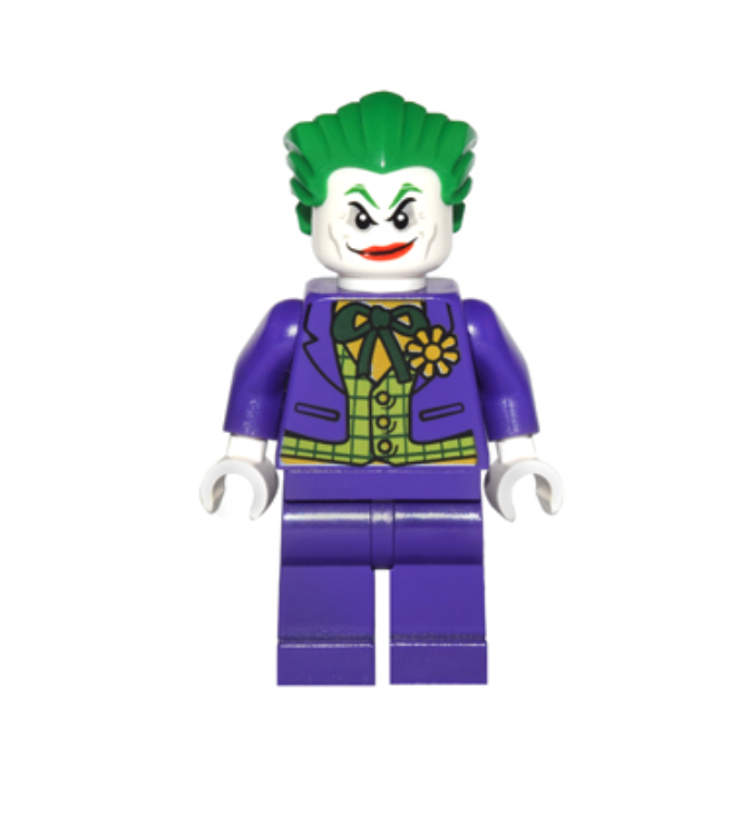 JOKER CHページ Lego The Joker Lime Vest 6857 6863 10672 30303 Super Heroes Batman