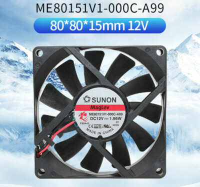 SUNON ME80151V1-000C-A99 12V 1.96W 8015 Silent Magnetic Cooling 