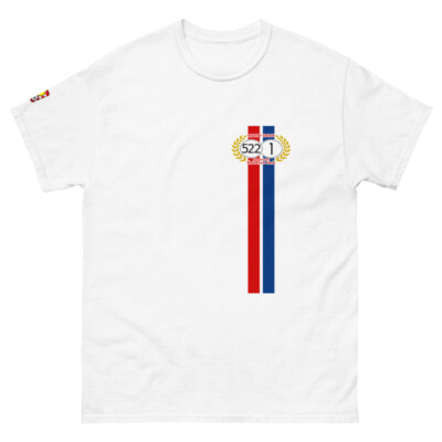 Marty Smith 522-1 MX Hero Tribute T-Shirt (L Stripes) Vintage MX Motocross NEW 
