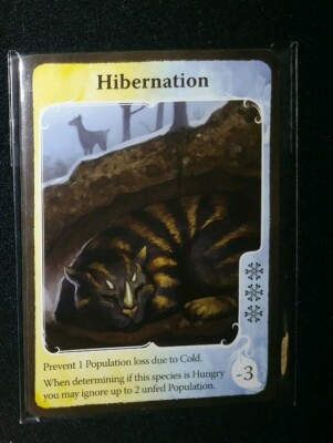 Evolution and Climate Board Game Hibernation Trait Promo Alternate Art x 7 - New