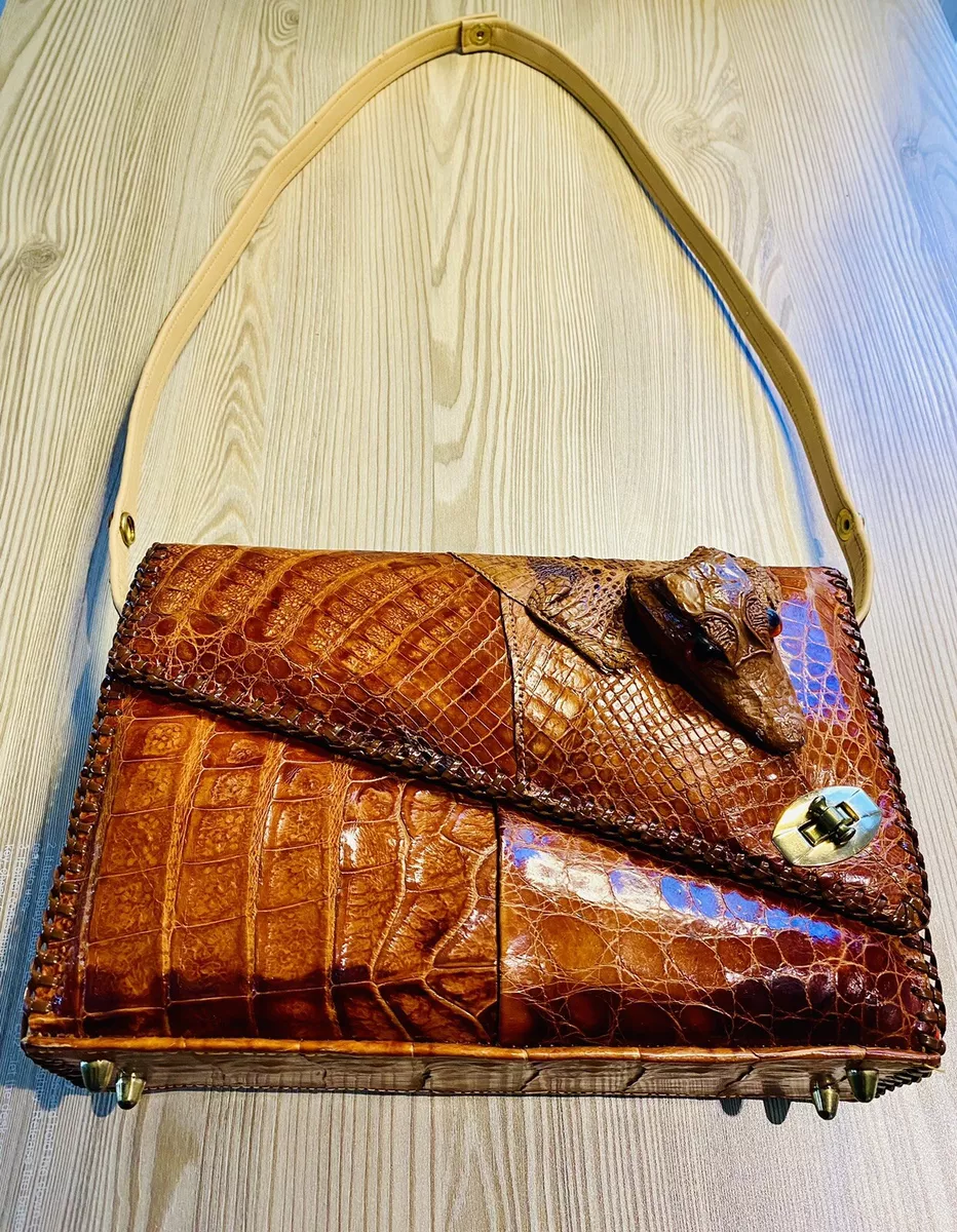 Vintage Genuine Alligator Purse Handbag With Head Body Legs - Etsy