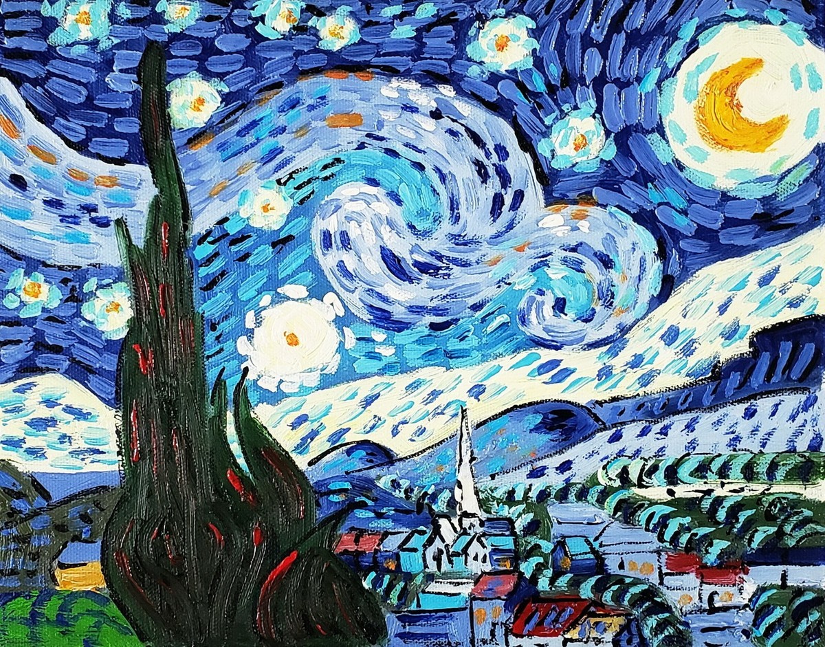 【s12号】good blue(portrait_s) oil painting Seascape Oil Painting on Canvas 12x12 Inch. Ocean View