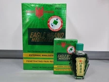 Eagle Brand Medicated Oil 24ml Bottle x 12 - Dau Xanh Con O = 1 Lo 12 chai