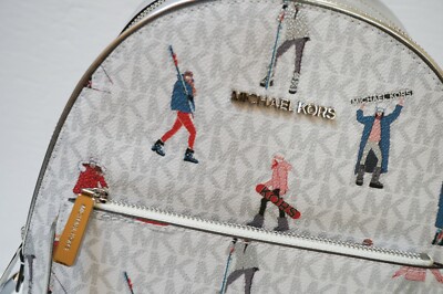MICHAEL KORS JET SET GIRLS ADINA MEDIUM BACKPACK MK WHITE  display picture 1