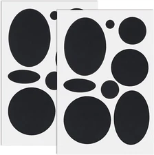 16Pcs Puffer down Jacket Repair Patch Kit, Black Nylon Fabric Repair Patch Self