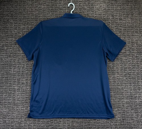 Adidas Shirt Mens 2XL Navy Blue Performance Polo Logo Casual Sports Golf NWT F02 - Picture 12 of 12