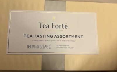 Tea Forte Organic 10 Count Assorted Variety Sampler, Tasting Chest Gift Box
