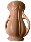 Vintage McCoy Pottery Pink Salmon Vase Handles Sm Chip Vintage Retro MCM