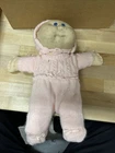 1980's Cabbage Patch Kids Freckle Freckled Face Baby Doll Pink Sweater. Box 236
