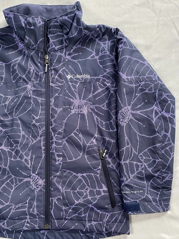 Columbia Interchange Omni Tech Chaqueta Abrigo Niñas Talla S (7/8) Invierno Esquí Nieve Foto 3 de 4