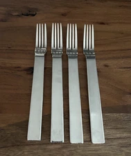 Gourmet Settings PURE Dinner Forks  Stainless 18/10 Set Of 4 Modern