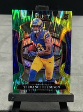 2025 Panini Select Football Terrance Ferguson (RC) #20 Green/Yellow Shock Prizm