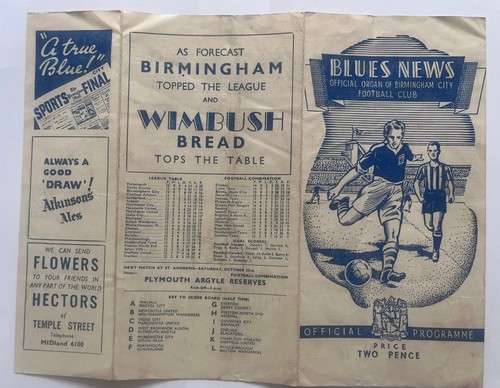 Birmingham City v Liverpool 16th October 1948 - Picture 3 of 3