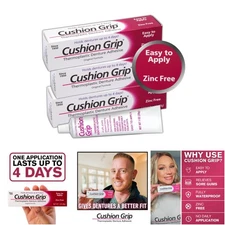 Thermoplastic Denture Adhesive 1oz 3 Pack Extra Strong Hold Up To 4 Days