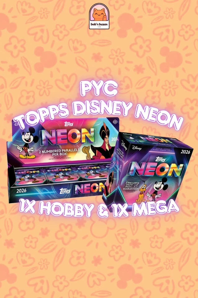 TOPPS DISNEY NEON HOBBY + MEGA PYC 🐭