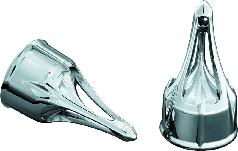 Kuryakyn | 1225 | Roman Axle Caps | Compatible Across Many Harleys (See Below)