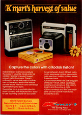Kmart Kodak Instant Camera Vintage Magazine Ad EK6 The Handle 1970s