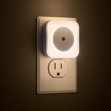 4-Pack LED Night Lights Plug into Wall,Bright Nightlight Auto-On/Off and Dimmabl