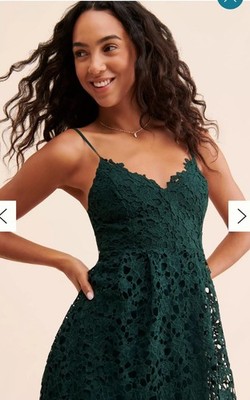 ASTR the Label Lace Overlay V-Neck Midi Dress Size Large Forest Green | eBay ASTR the Label Lace Overlay V-Neck Midi Dress Size Large Forest Green | eBay