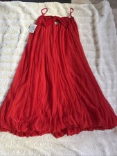 Free People Women's Show Stopper Maxi Dress Xs Nwt$450 Red Combo
