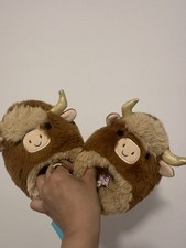 Squishmallow Fuzzamallows Slippers Wilfred Longhorn Cow EUR 23.5-25CM
