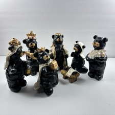 Big Sky Carvers Beartivity Bearfoots Nativity 7 Piece