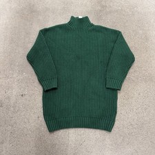 Gap Womens Size XS Green Oversized Turtleneck Mini Sweater Dress NWT