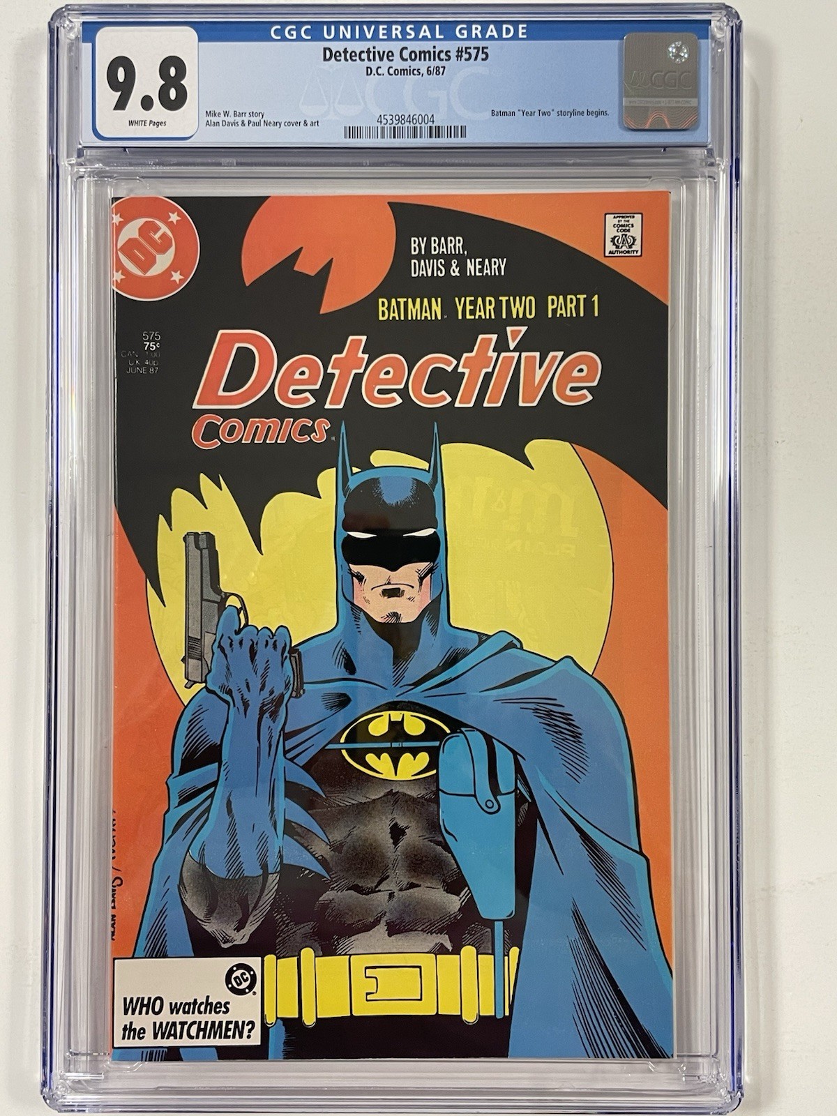 Detective Comics #575 (DC Comics June 1987) CGC 9.8 - Year 2 Part 1