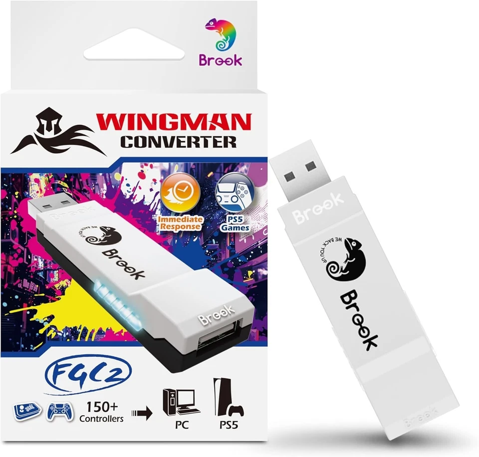 Brook Wingman FGC 2 Wired for PS5|PS4 XBox Series X|S|One|Elite Nintendo Switch