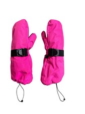 Hot Pink Kids Snow Mittens Size Small