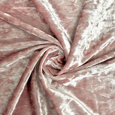 Samantha OLD ROSE Polyester Stretch Crushed Velvet Fabric by the Yard for Bows,