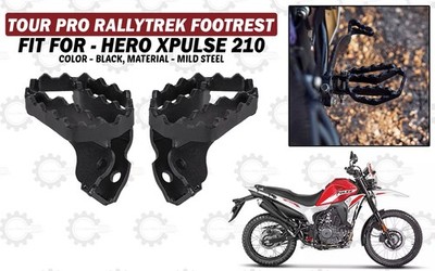 Fit For Hero Xpulse ''210 Tour Pro Rallytrack Black Footrest Pair''