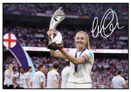 9836. Leah Williamson Signed Pictures (A4 Prints) England Arsenal