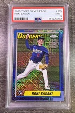 2025 Topps Series 2 - 1990 Topps Chrome Silver Pack Roki Sasaki #T90C135 PSA 9
