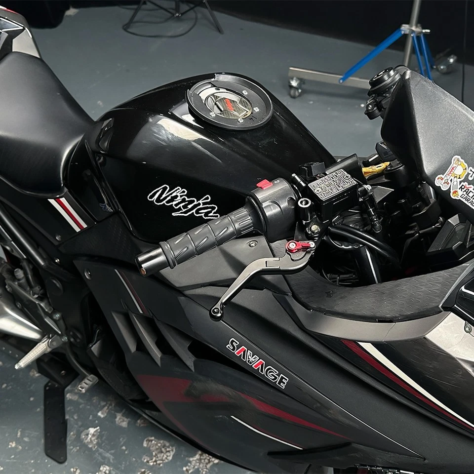 Controles de alça de alavanca de freio CNC para Kawasaki Ninja 250/R/SL 300 400 500 - Imagem 4 de 4