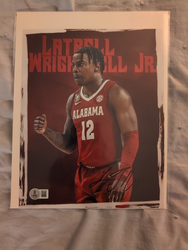 Latrell Wrightsell Jr. Signed 8x10 Beckett