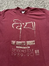 Vintage 1989-90 The Shartse Monks Scared Healing Chants Of Tibet T Shirt Sz M