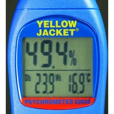 Yellow Jacket 69008 Temp/Humdty Meter, 0 To 100 Rel Hum Rnge