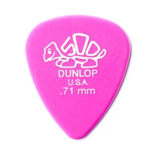 Plectrum 72 Pink Guitar Picks .71Mm Delrin 500 Excellent Memory Usa Made