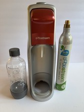 Red SodaStream A200 + CO2 Cylinder (Empty) + Water Bottle