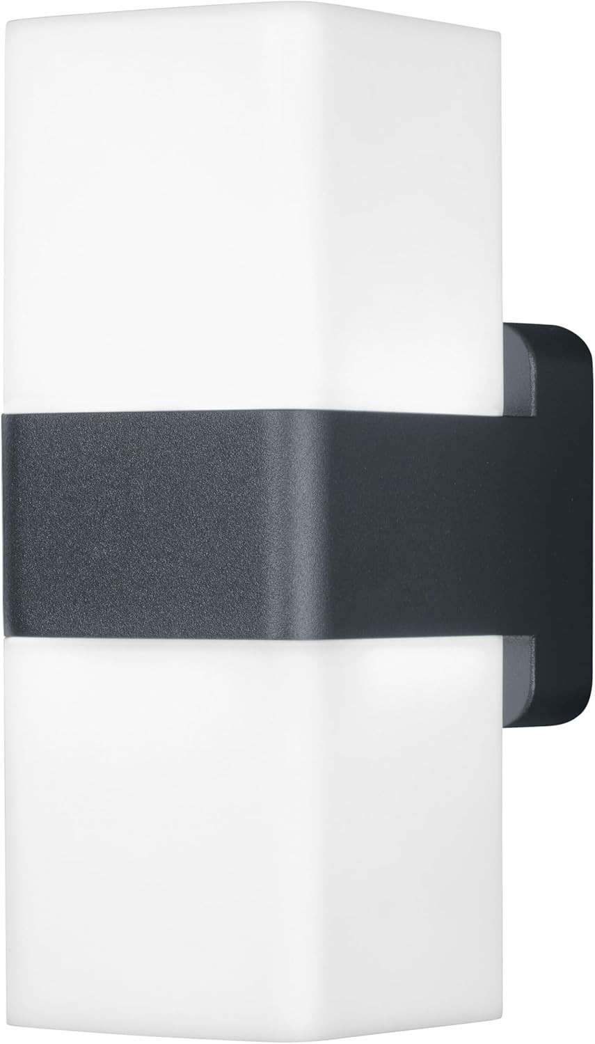 SMART+ Wifi Cubo Su/Giù Applique LED Grigio Scuro, 14W, 950Lm, RGB+W 3000K, Wifi