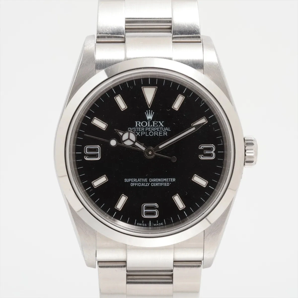 Rolex Explorer I 114270 SS SS AT Black Dial