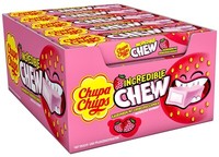 Chupa Chups Incredible Chew Strawberry - Kaubonbons Erdbeere - 20 Packungen